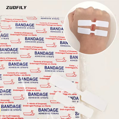 10Pcs Stitch-Free Band-Aids Painless Quick Wound Suture Zipper Adhesive Bandage Portable Outdoor Emergency Survival Accessories