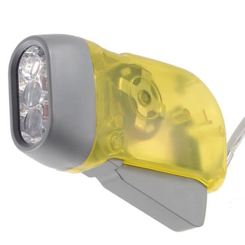 3 Colors Hand Pressing Dynamo Crank Power Wind up Flashlight Mini Self Generating Torch LED Camping Lamp Light for Outdoor Home