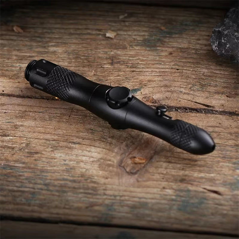 Multi-Function Spinner Self Defense Tactical Pen Flashlight Emergency Glass Breaker Outdoor Survival EDC Tools Drop Ship