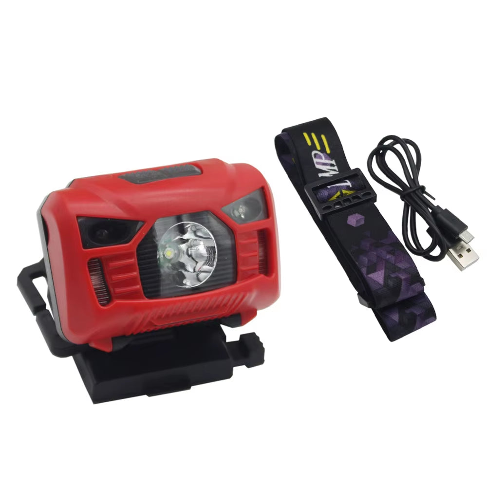 USB Charging Tactical FAST MICH Helmet Light Signal Light Hunting Airsoft Fishing Headlight Survival Rescue Headlamp