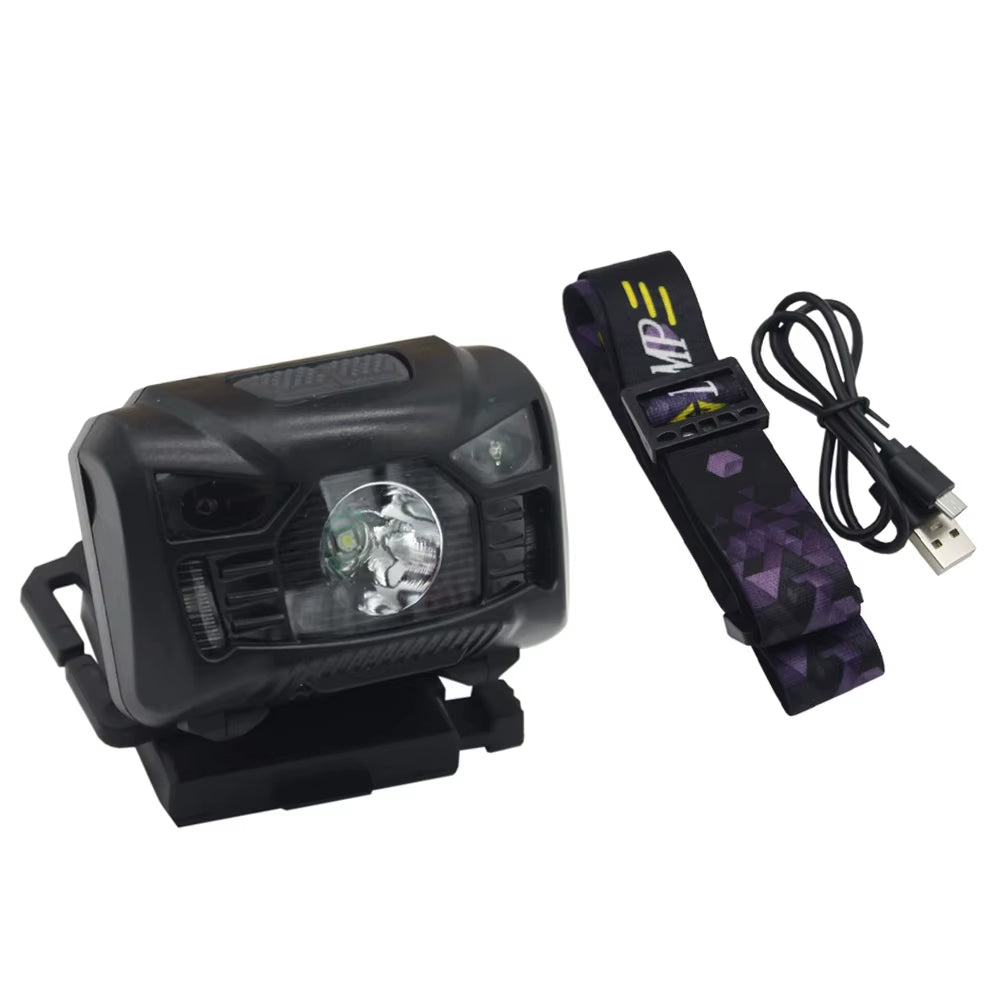 USB Charging Tactical FAST MICH Helmet Light Signal Light Hunting Airsoft Fishing Headlight Survival Rescue Headlamp