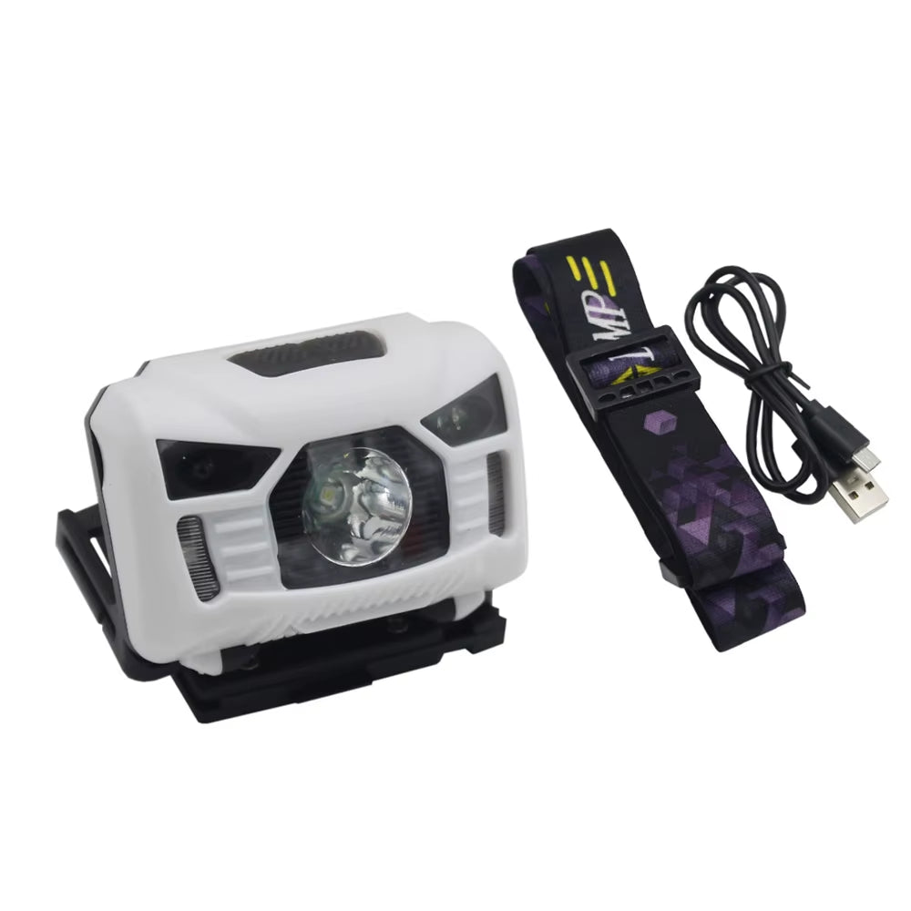 USB Charging Tactical FAST MICH Helmet Light Signal Light Hunting Airsoft Fishing Headlight Survival Rescue Headlamp