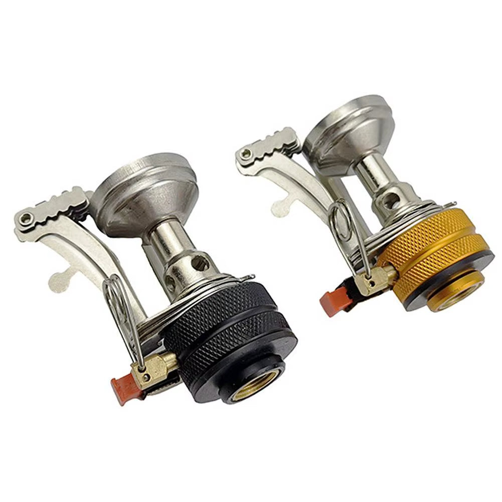 Outdoor Camping Gas Burner Mini Integrated Portable Gas Stove Stainless Steel Picnic Stove for Outdoor Camping Hiking Cooking