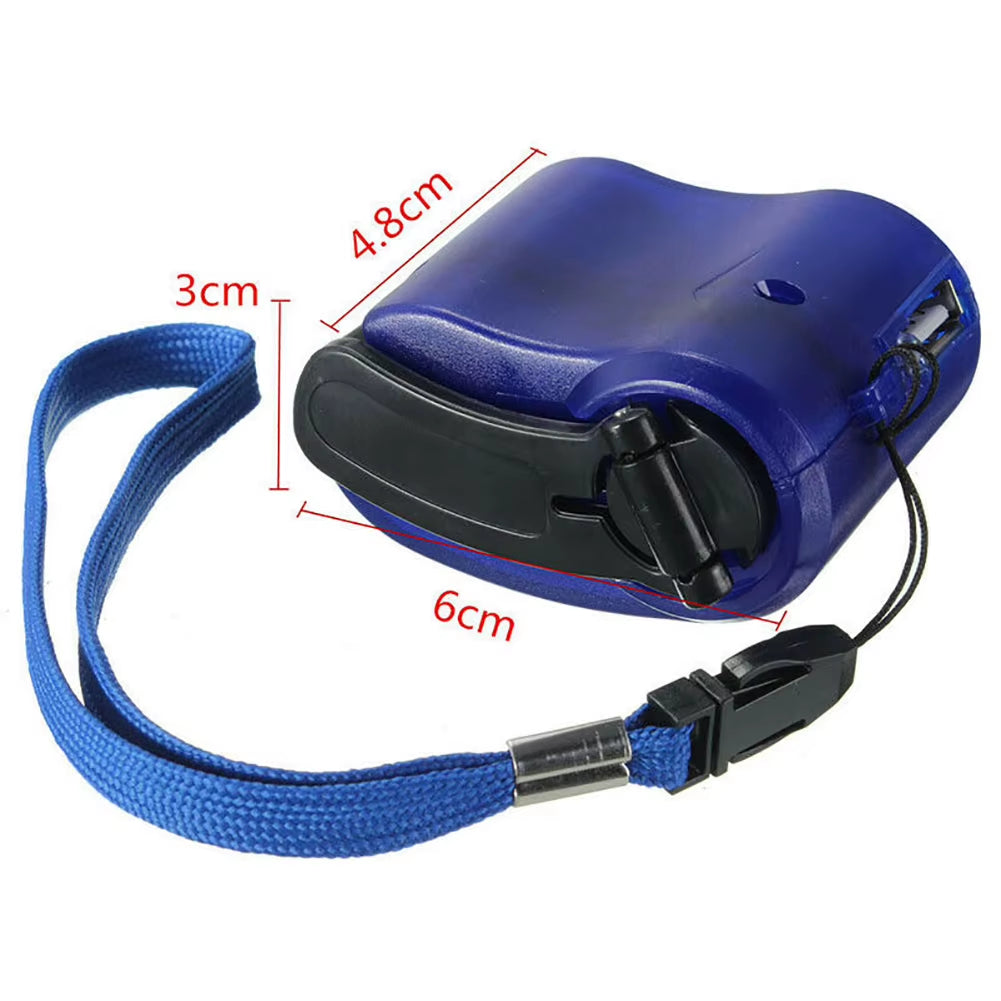USB Hand Crank Phone Charger Manual Outdoor Hiking Camping Emergency Generator Portable Emergency Phone Charger for USB Output