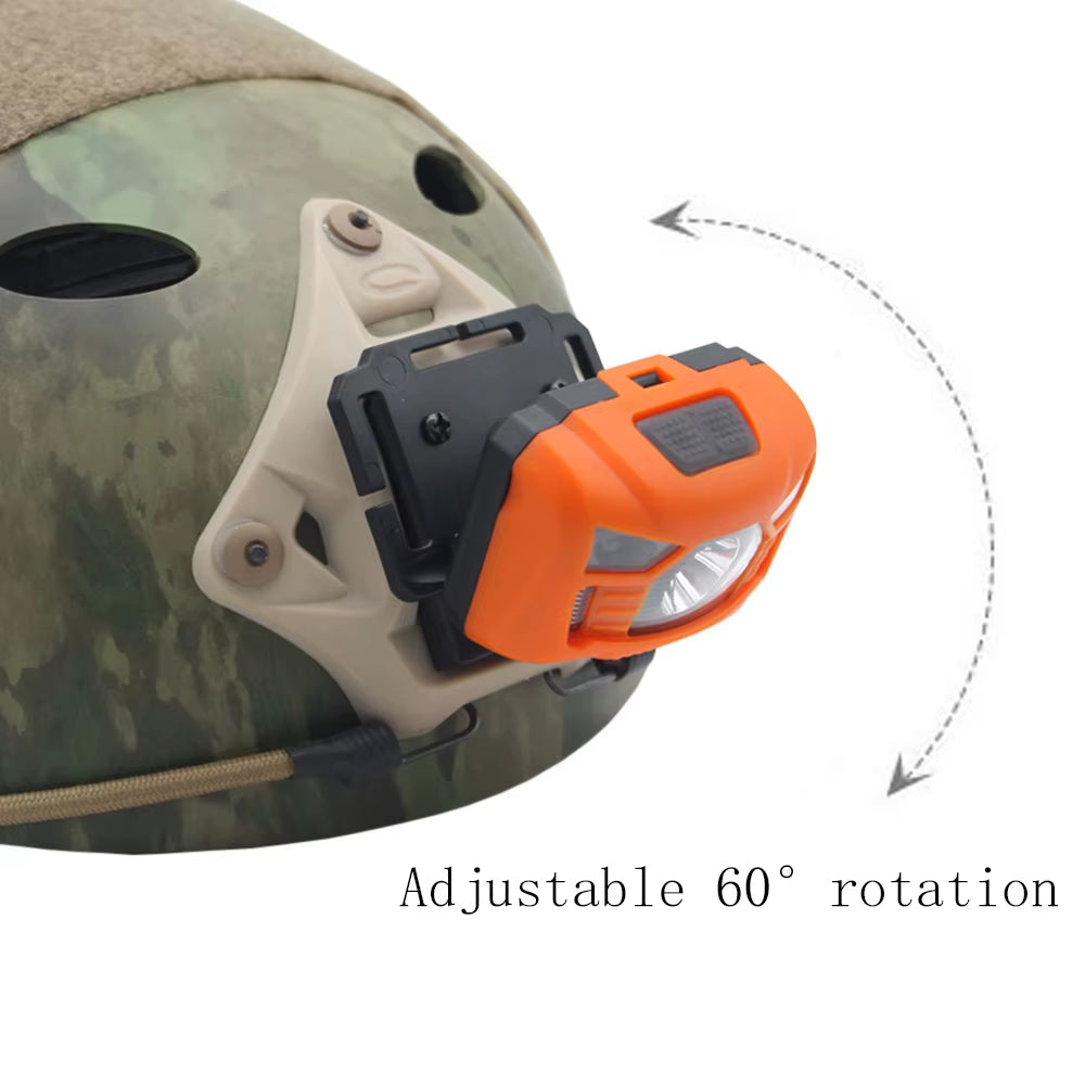 USB Charging Tactical FAST MICH Helmet Light Signal Light Hunting Airsoft Fishing Headlight Survival Rescue Headlamp